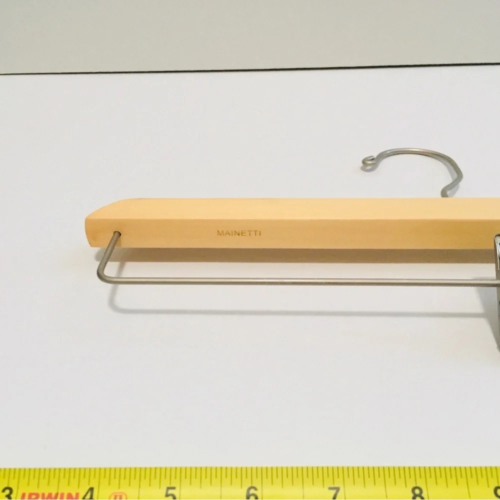 Mainetti 14”‎ Natural Wood Pant Hanger (15bx)